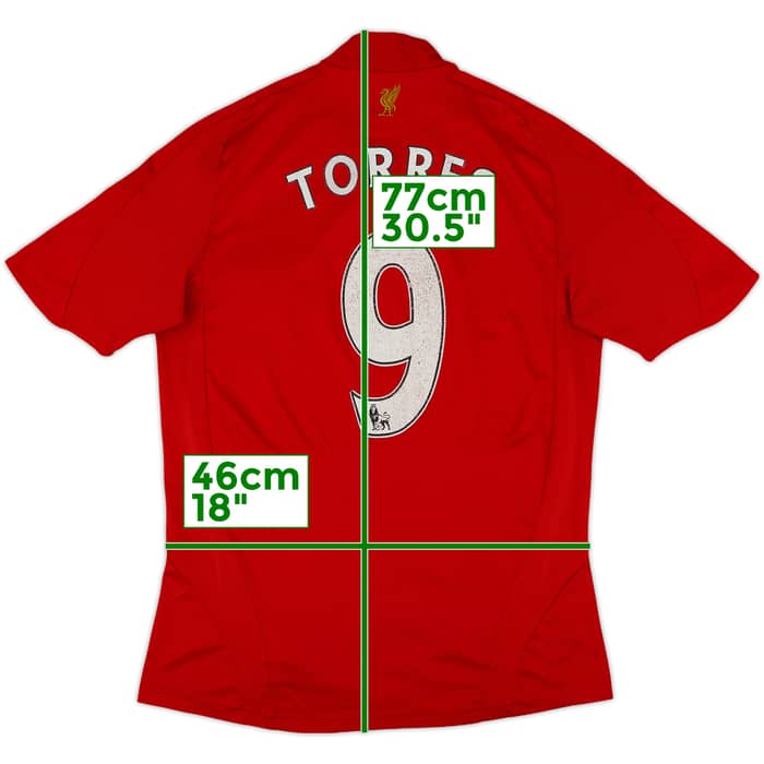 2008-10 Liverpool Home Shirt Torres #9 - 4/10 - (S)