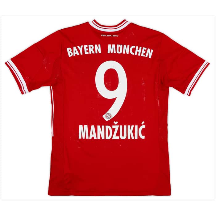 2013-14 Bayern Munich Home Shirt Mandzukic #9 - 5/10 - (L.Boys)