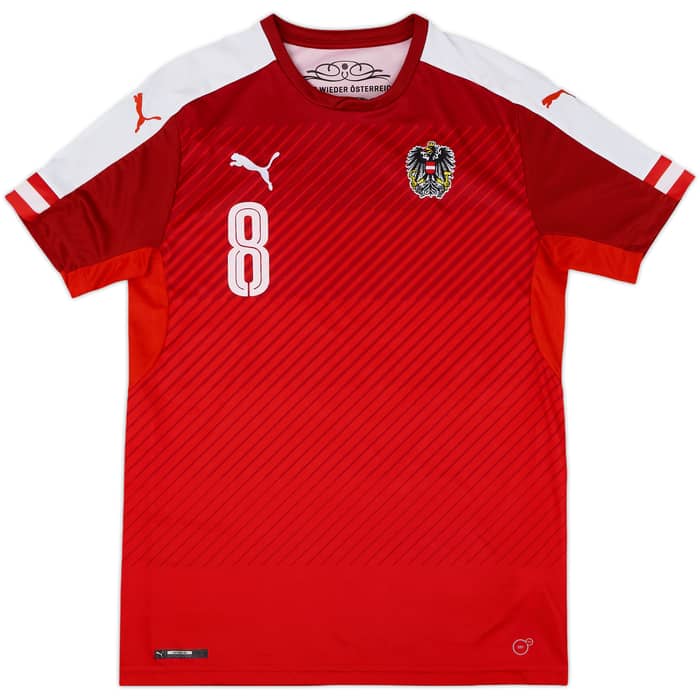2016-17 Austria Home Shirt Alaba #8 - 7/10 - (M)