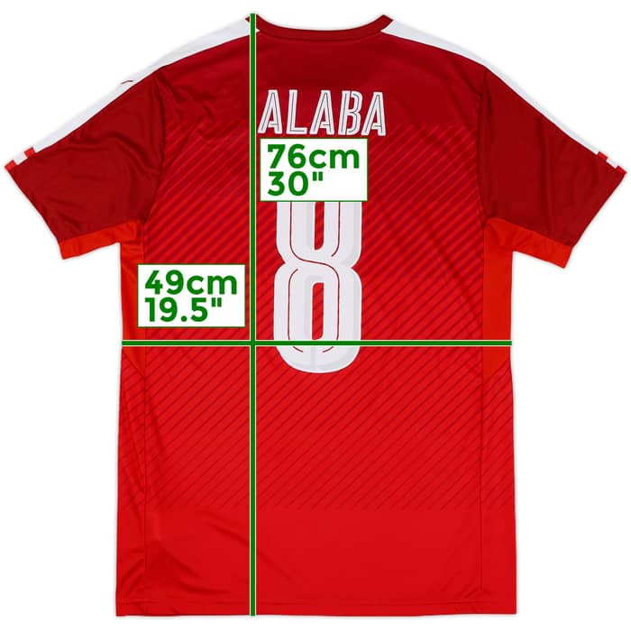 2016-17 Austria Home Shirt Alaba #8 - 7/10 - (M)