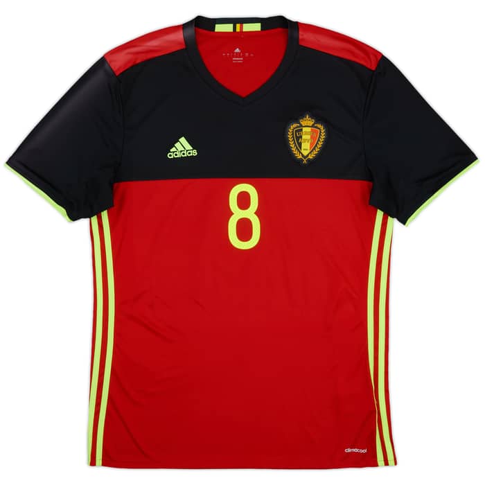 2016-17 Belgium Home Shirt Fellaini #8 - 10/10 - (L)