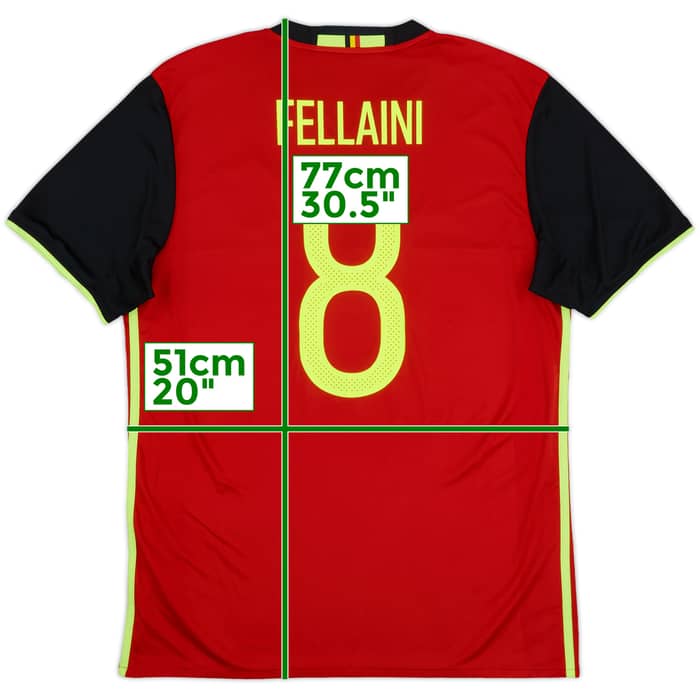 2016-17 Belgium Home Shirt Fellaini #8 - 10/10 - (L)