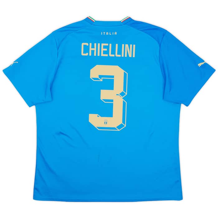 2022-23 Italy Home Shirt Chiellini #3 - 8/10 - (XL)
