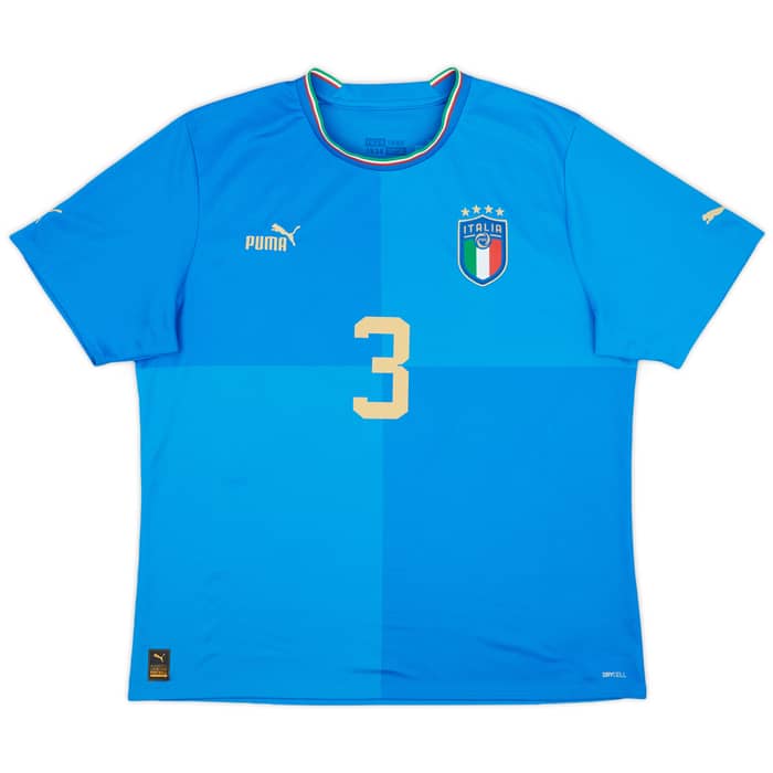 2022-23 Italy Home Shirt Chiellini #3 - 8/10 - (XL)