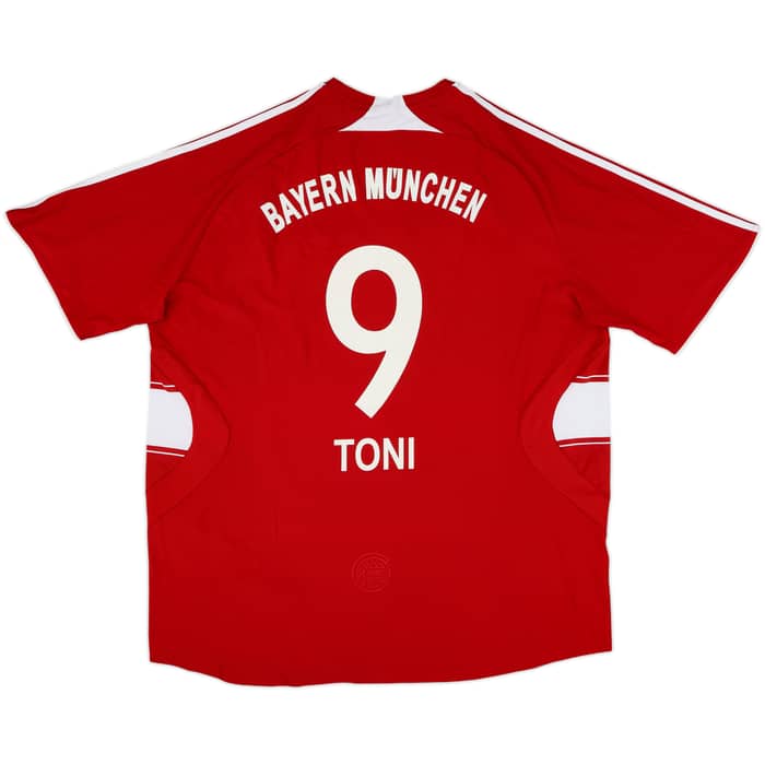 2007-08 Bayern Munich Home Shirt Toni #9 - 9/10 - (XXL)