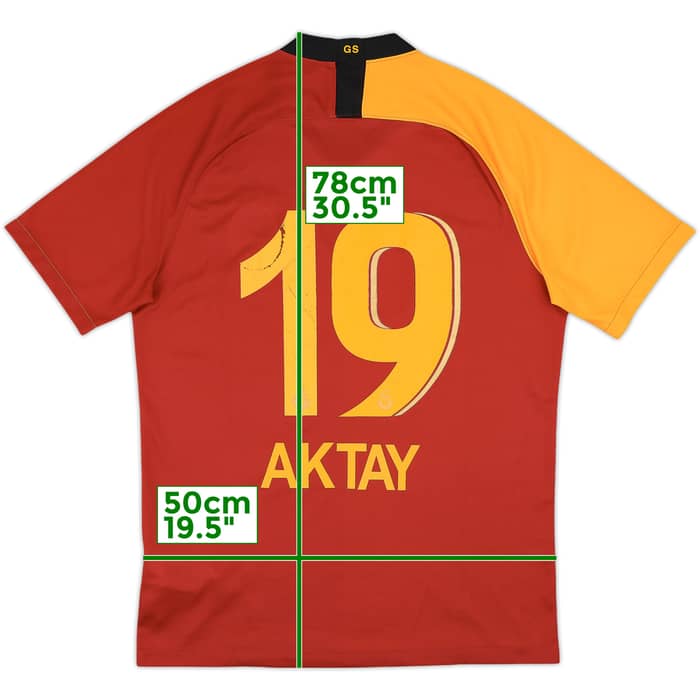 2019-20 Galatasaray Home Shirt Aktay #19 - 5/10 - (M)