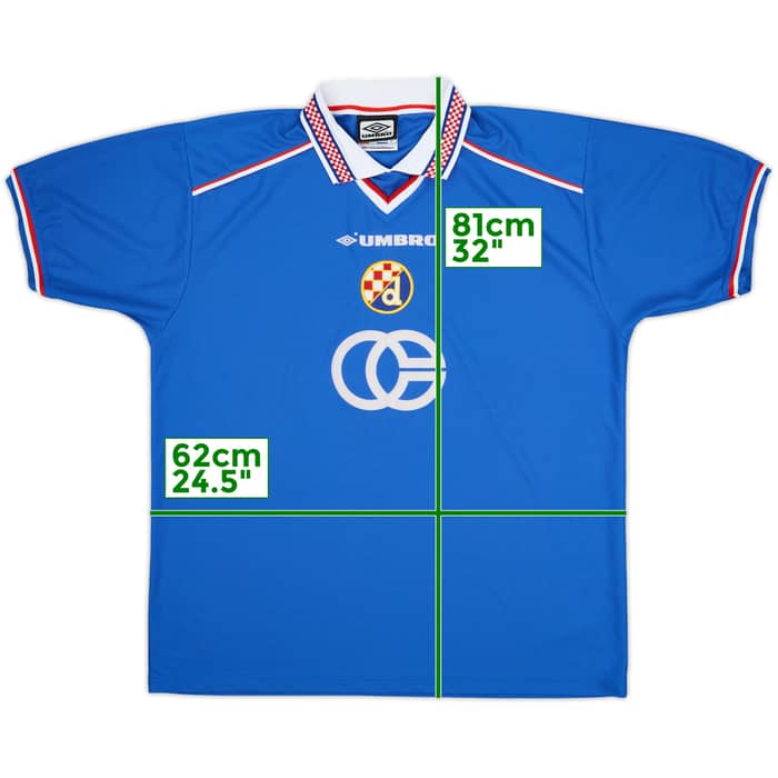 2000-01 Dinamo Zagreb Home Shirt - 9/10 - (XL)