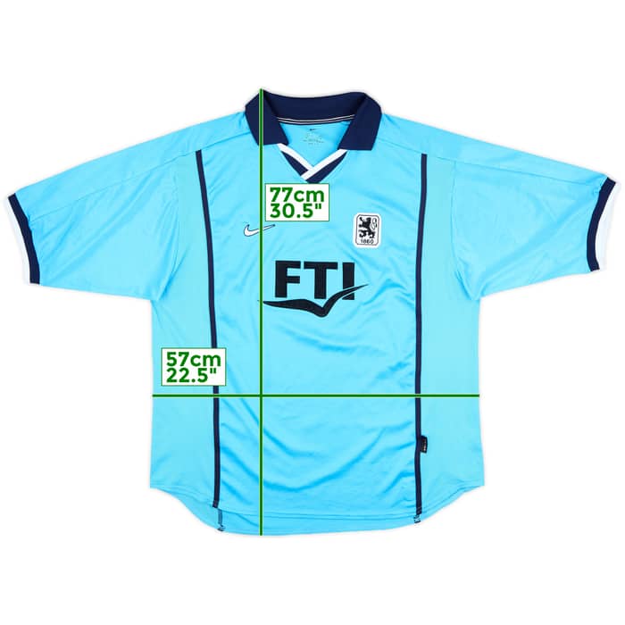 2000-01 1860 Munich Player Issue Home Shirt - 8/10 - (XL)