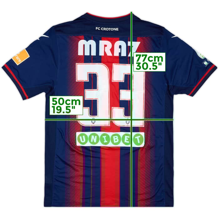 2018-19 Crotone Match Issue Home Shirt Mraz #33
