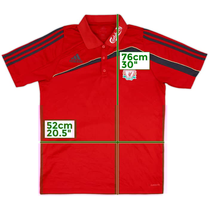 2009-10 Liverpool adidas Polo Shirt - 8/10 - (L)
