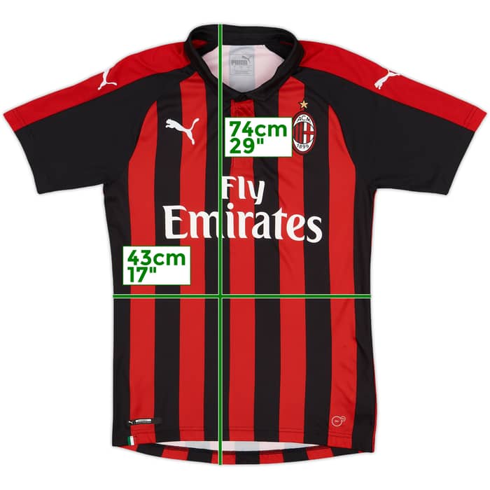 2018-19 AC Milan Home Shirt - 9/10 - (S)