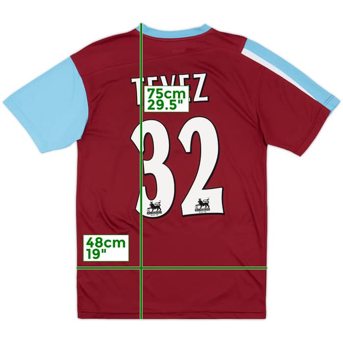 2005-07 West Ham Home Shirt Tevez #32 - 7/10 - (S)