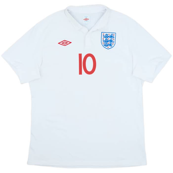 2009-10 England Home Shirt Rooney #10 - 9/10 - (L)