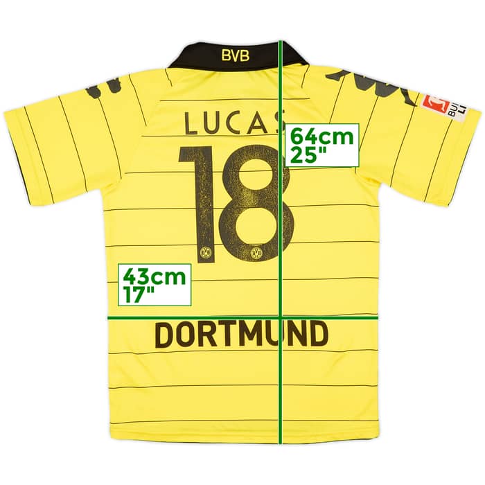 2010-11 Borussia Dortmund Home Shirt Lucas #18 - 4/10 - (L.Boys)