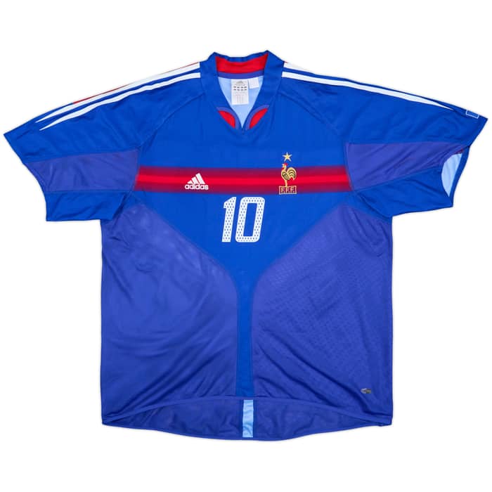 2004-06 France Home Shirt Zidane #10 - 7/10 - (XL)