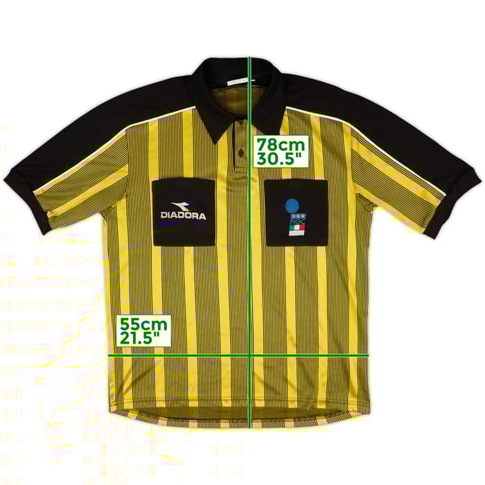 1999-00 Italy FIGC Diadora Referee Shirt - 6/10 - (L)