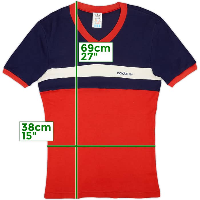 1980s adidas Template Cotton Tee - 7/10 - (M)