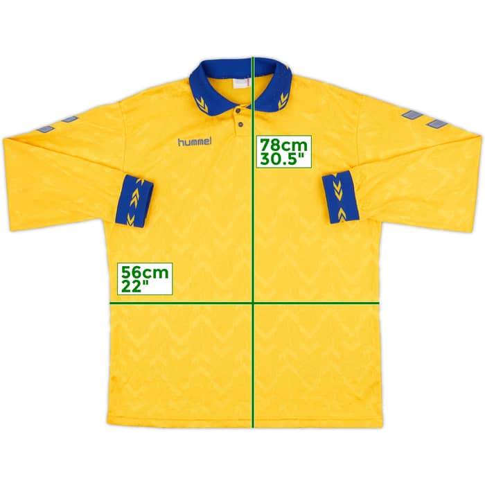 1990s Hummel Template L/S Shirt - 8/10 - (XL)