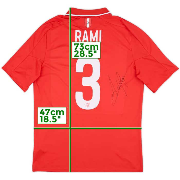 2015-16 Sevilla Signed Away Shirt Rami #3 - 8/10 - (L)