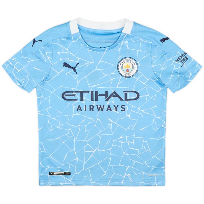2020-21 Manchester City Home Shirt - 8/10 - (7-8 Years)