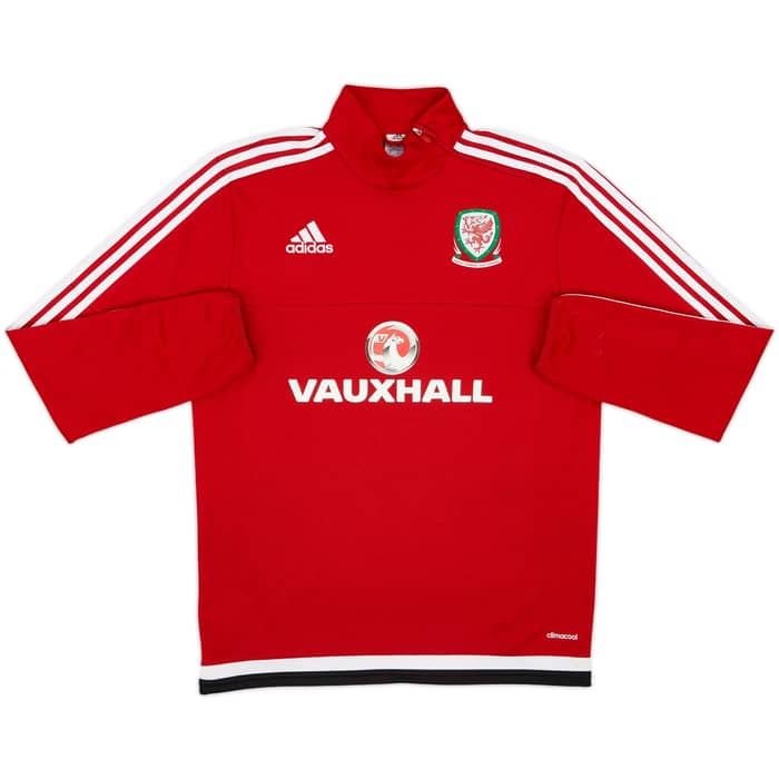 2016-17 Wales adidas 1/4 Zip Drill Top - 8/10 - (M)