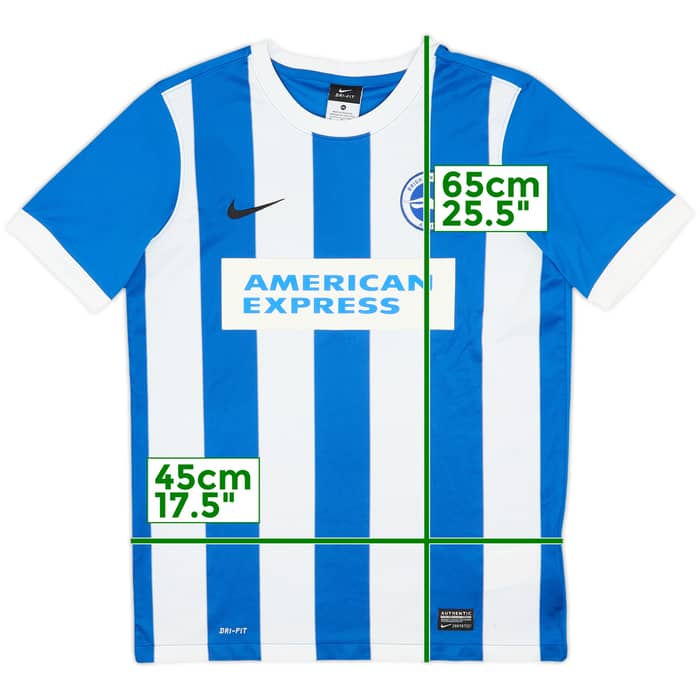 2014-16 Brighton Home Shirt - 7/10 - (XL.Boys)