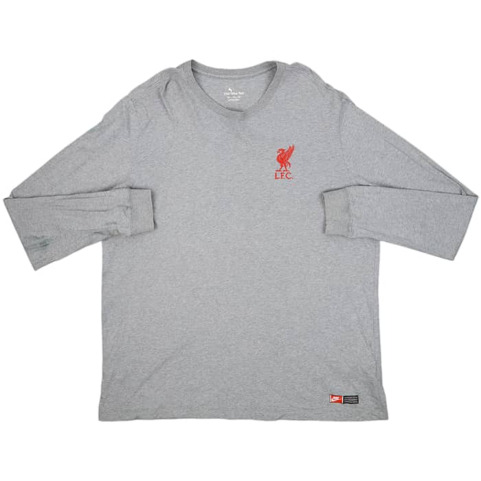 2021-22 Liverpool Nike L/S Cotton Tee - 7/10 - (XXL)