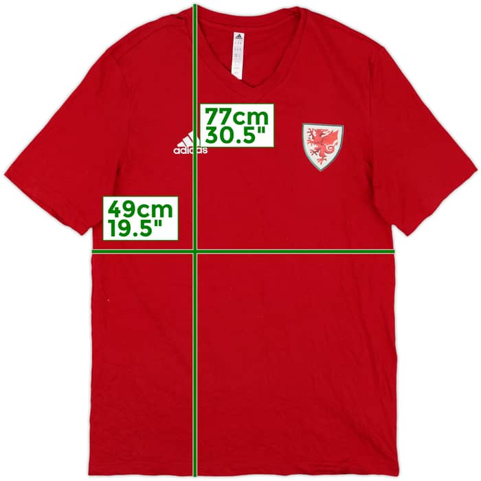 2022-23 Wales adidas Cotton Tee - 8/10 - (M)