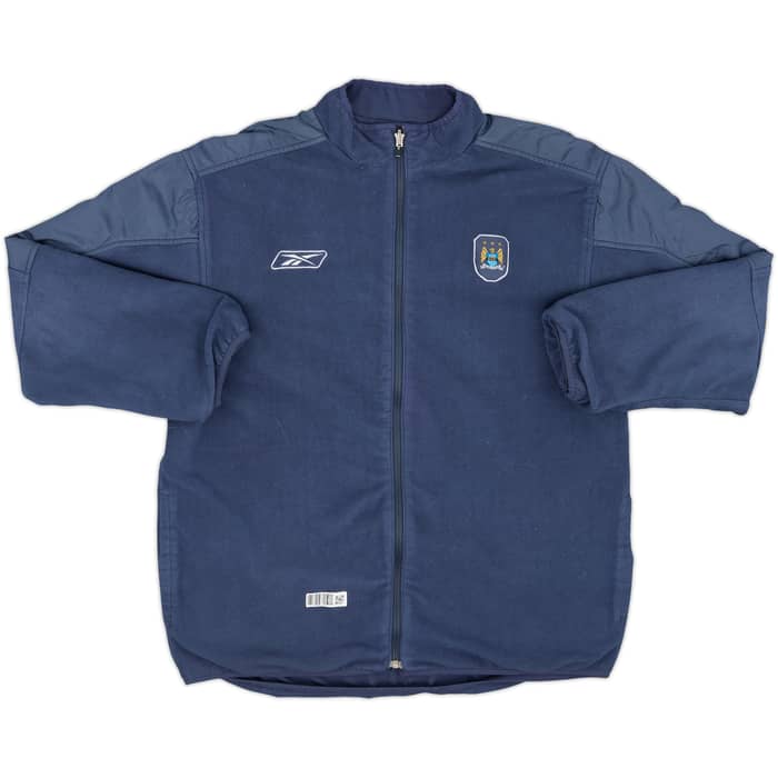 2004-05 Manchester City Reebok Reversible Fleece Jacket - 7/10 - (XL)
