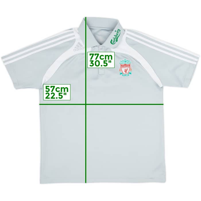 2008-09 Liverpool adidas Polo Shirt - 8/10 - (L)