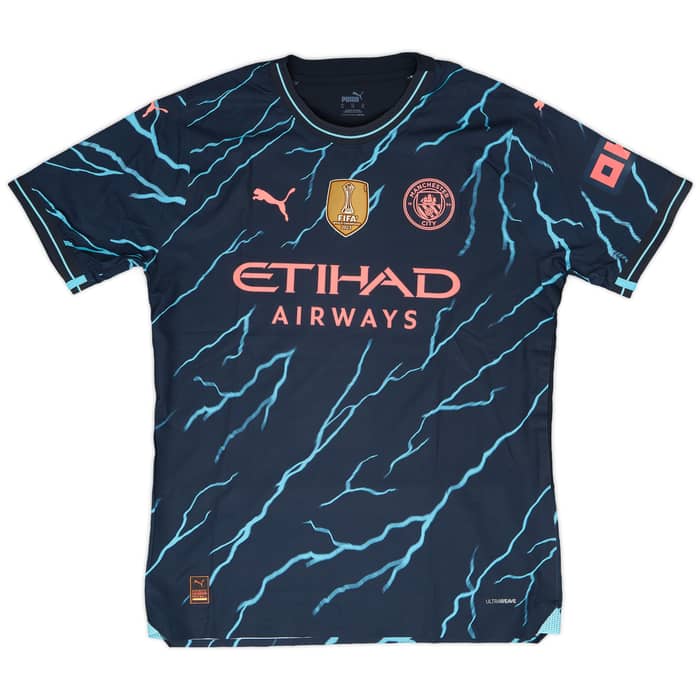 2023-24 Manchester City Match Issue FA Cup Third Shirt Akanji #25