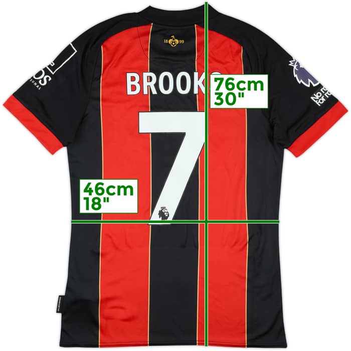 2024-25 Bournemouth Match Issue Home Shirt Brooks #7