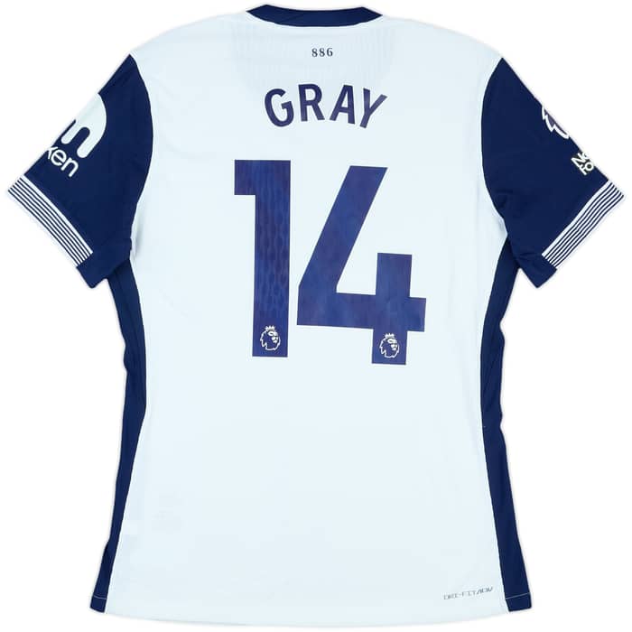 2024-25 Tottenham Match Issue Home Shirt Gray #14