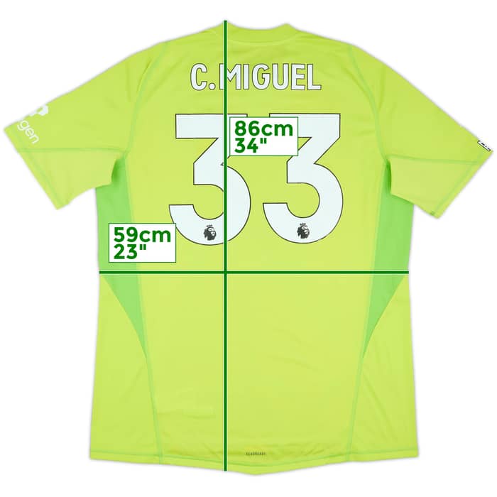 2024-25 Nottingham Forest Match Issue GK Shirt C.Miguel #33