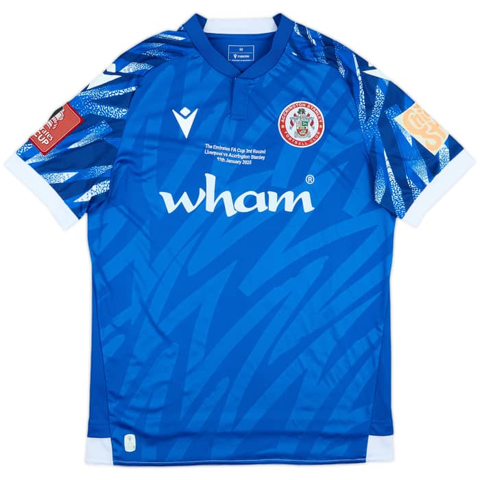 2024-25 Accrington Stanley Match Issue FA Cup Commemorative Shirt Martin #22