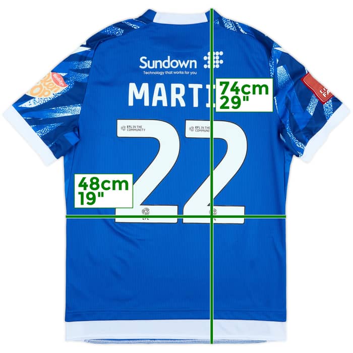 2024-25 Accrington Stanley Match Issue FA Cup Commemorative Shirt Martin #22