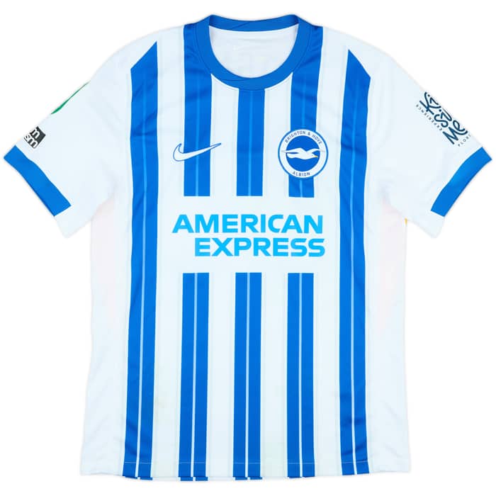 2024-25 Brighton Match Worn Carabao Cup Home Shirt Mitoma #22
