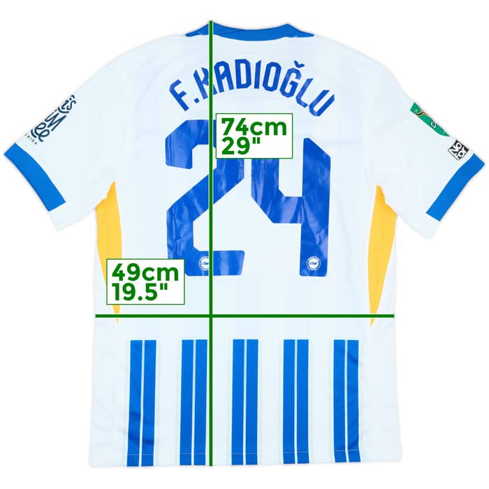 2024-25 Brighton Match Issue Carabao Cup Home Shirt F.Kadioglu #24