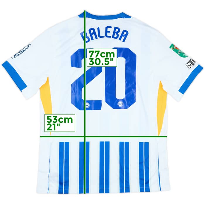 2024-25 Brighton Match Issue Carabao Cup Home Shirt Baleba #20