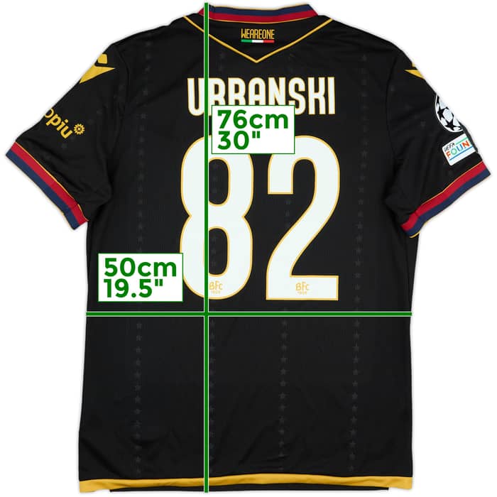 2024-25 Bologna Match Issue Fourth Shirt Urbanski #82
