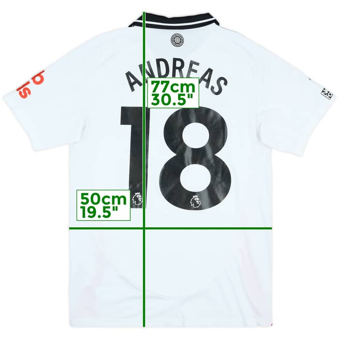 2024-25 Fulham Match Issue Home Shirt Andreas #18