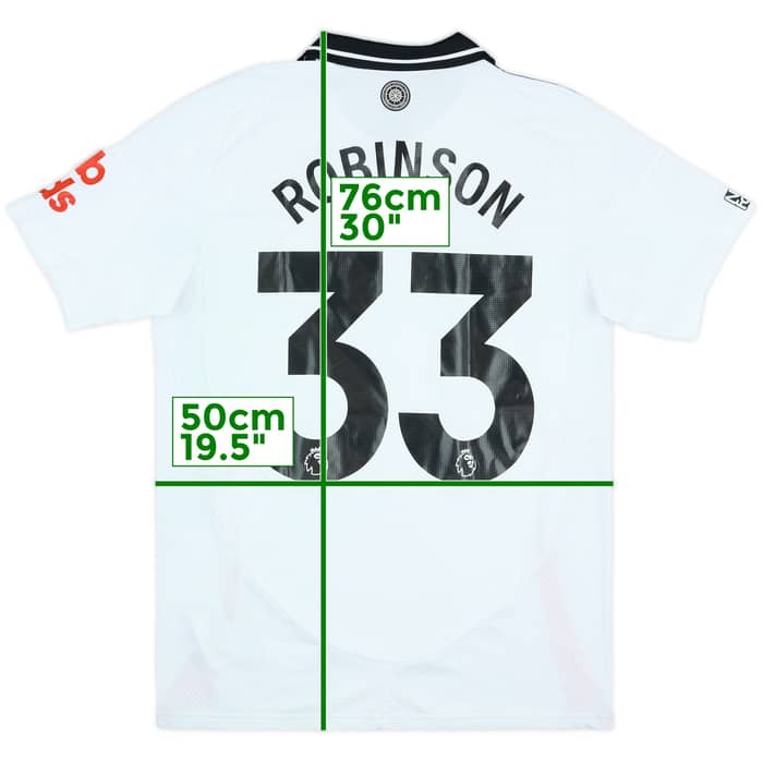 2024-25 Fulham Match Worn Home Shirt Robinson #33