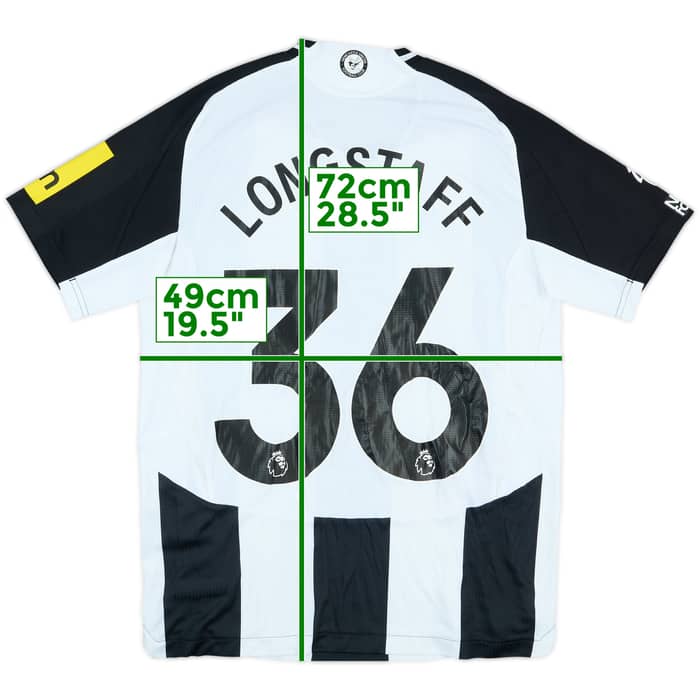 2024-25 Newcastle United Match Issue Home Shirt Longstaff #36