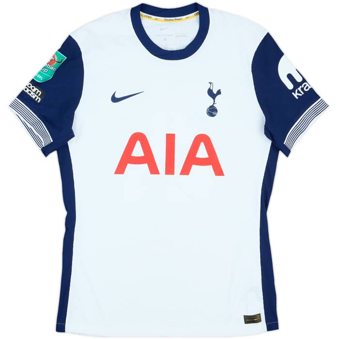 2024-25 Tottenham Match Issue Carabao Cup Home Shirt Spence #24