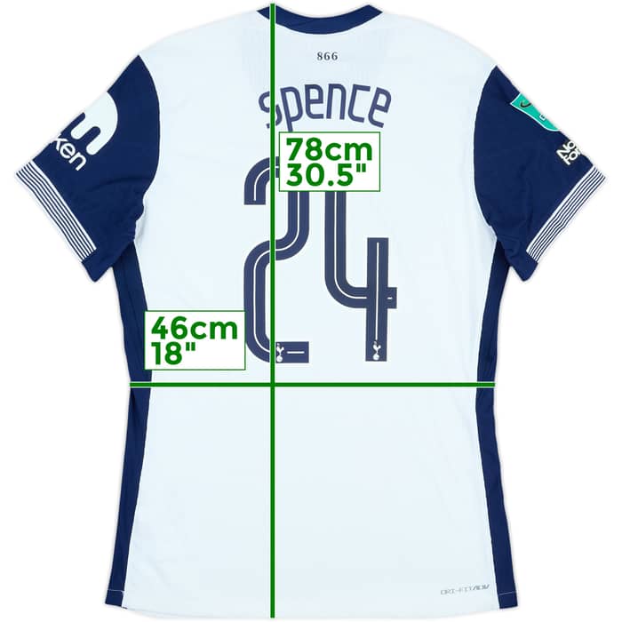 2024-25 Tottenham Match Issue Carabao Cup Home Shirt Spence #24