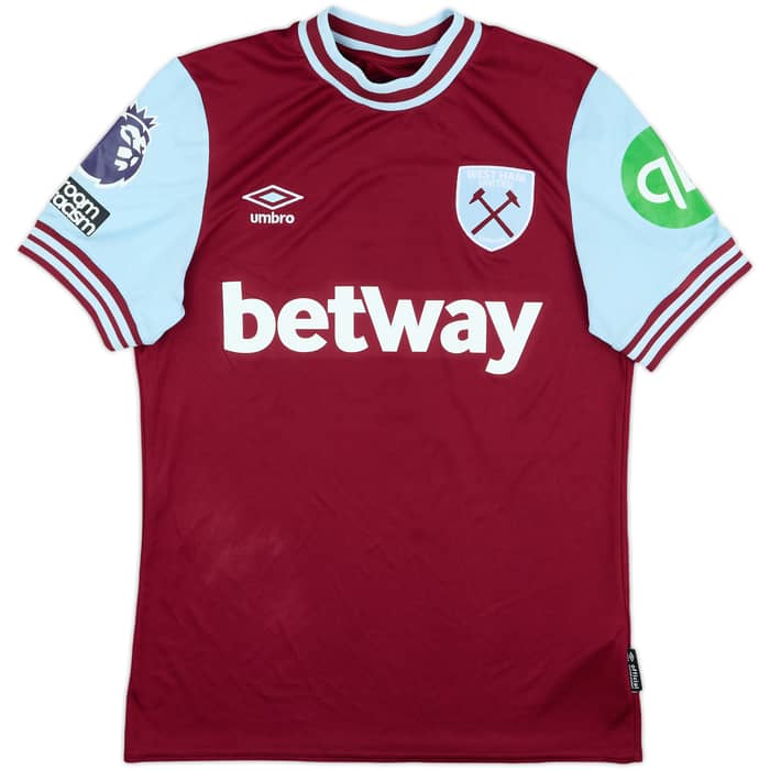 2024-25 West Ham Match Worn Home Shirt Summerville #7