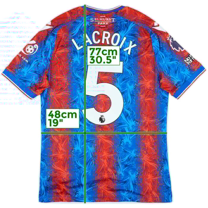 2024-25 Crystal Palace Match Issue Home Shirt Lacroix #5