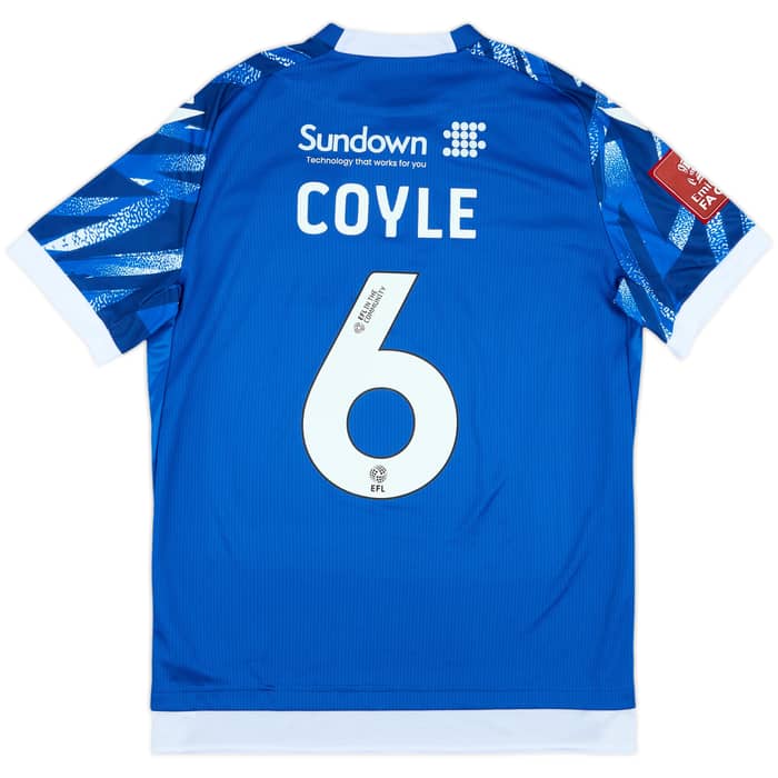 2024-25 Accrington Stanley Player Issue FA Cup Commemorative Shirt Coyle #6