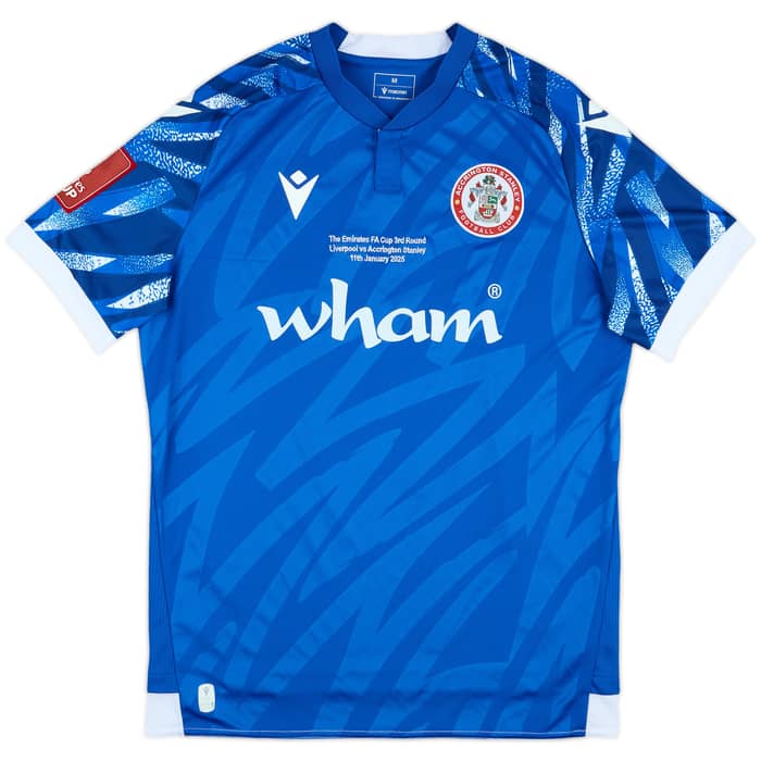 2024-25 Accrington Stanley Player Issue FA Cup Commemorative Shirt Coyle #6