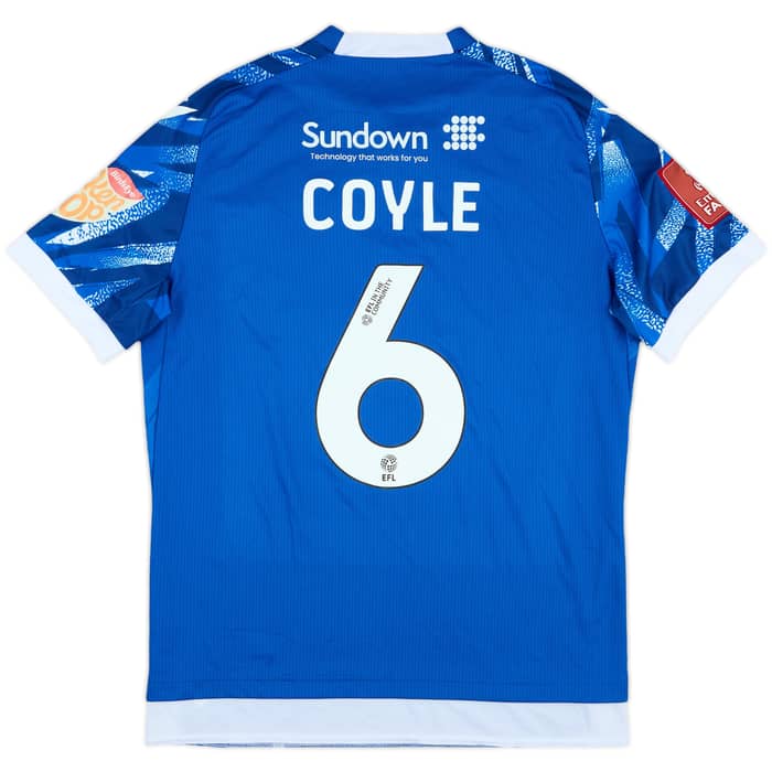 2024-25 Accrington Stanley Match Issue FA Cup Commemorative Shirt Coyle #6